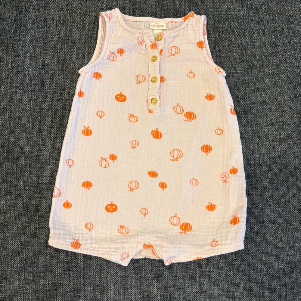Halloween Pumpkin Romper